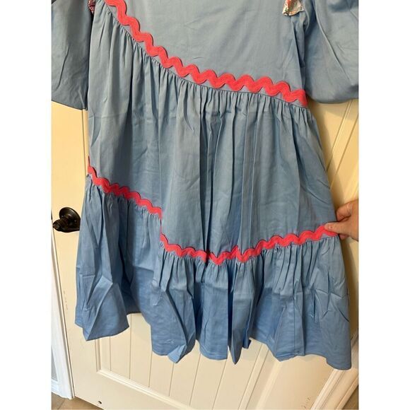 NWT Alden Adair Chandler Roller Skate Mini Ruffle Smocked Dress Women’s Medium - Picture 8 of 12